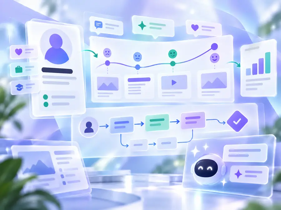 ภาพประกอบ Persona Journey และ User Flow