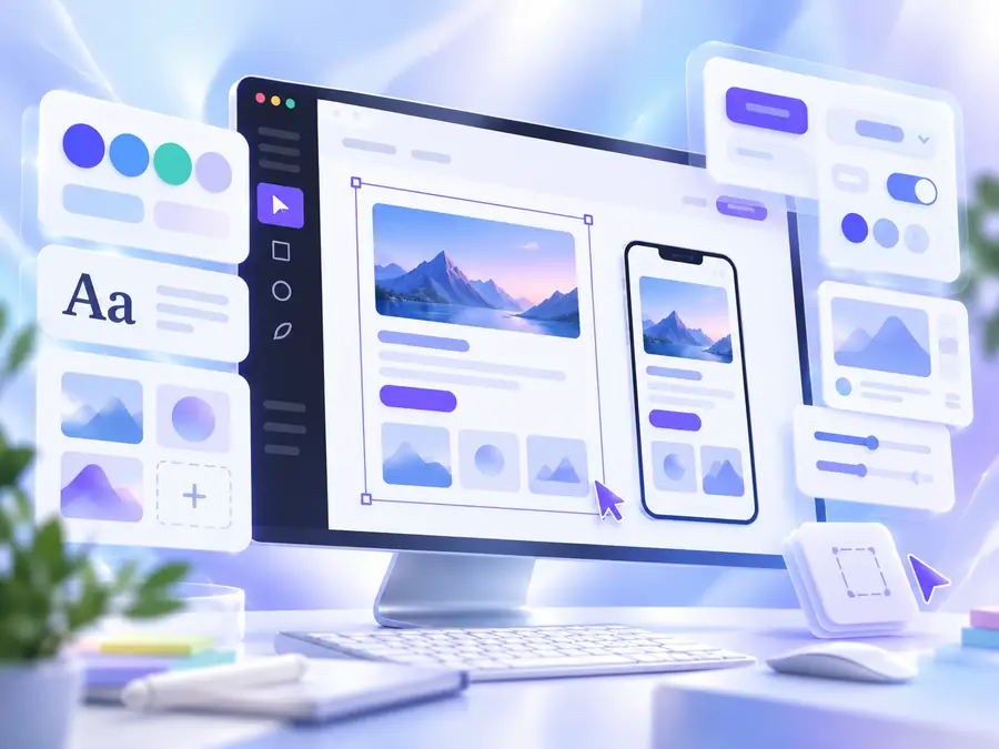 ภาพประกอบ UI Design with Figma